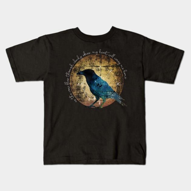 As the crow flies Kids T-Shirt by directdesign